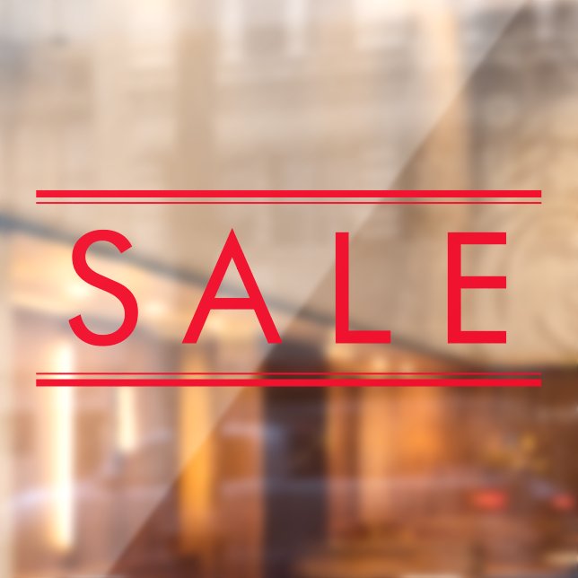 Simple Red SALE Store Discount Promo (Sheet 2)