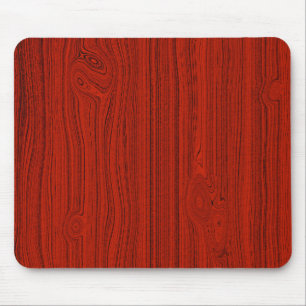 Simple Red Wood Look Grain Pattern Mouse Pad