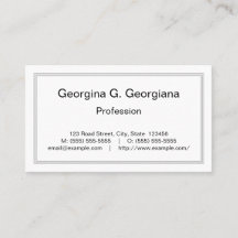 Simple, Respectable Professional Business Card