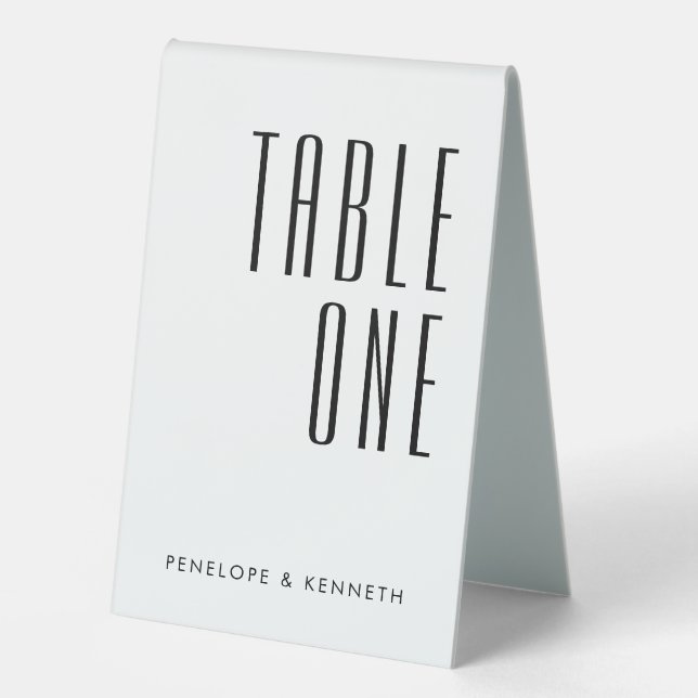 Simple Retro Custom Names Wedding Solid White  (Front)