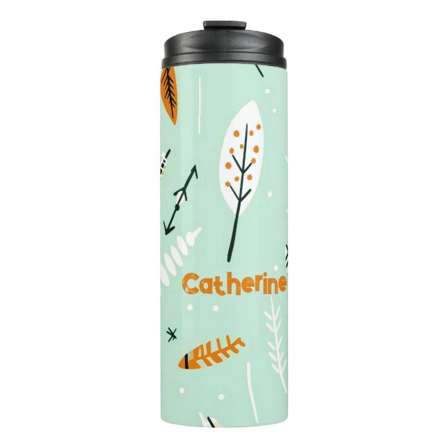 SIMPLE RETRO DESIGN BOHO PATTERN  THERMAL TUMBLER (Front)