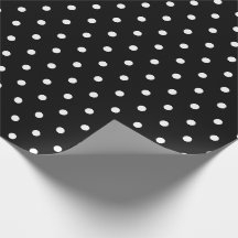 Simple Retro Polka Dot Black and White