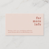 Simple Retro Vibes | Blush Pink Wedding Website