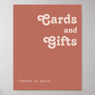Simple Retro Vibes   Old Rose Cards and Gifts Poster