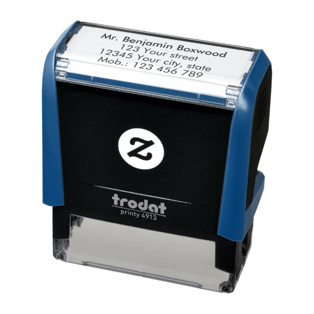 Simple Return Address Custom Text Self-inking Stamp (Product)