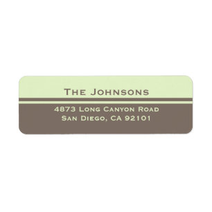 Simple Return Address Label