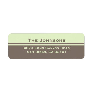 Simple Return Address Label