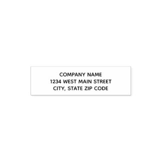 Simple Return Address Label Self-inking Stamp