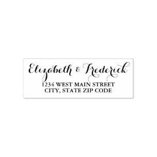 Simple Return Address Label Self-inking Stamp