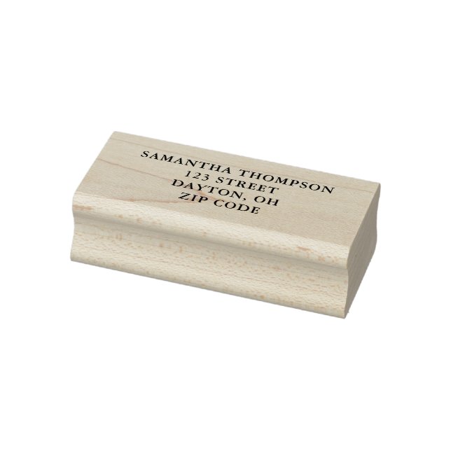 Simple Return Address  Rubber Stamp (Stamp)