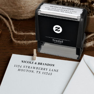 Simple Return Address Self-inking Stamp