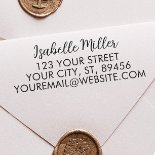 Simple Return Address Self-inking Stamp
