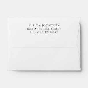Simple Return Name and Address Envelope