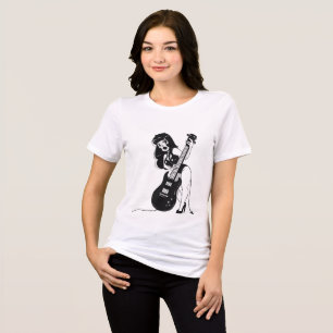 Simple Rock Girl T-Shirt – Bold Gift for Her Tri-Blend Shirt