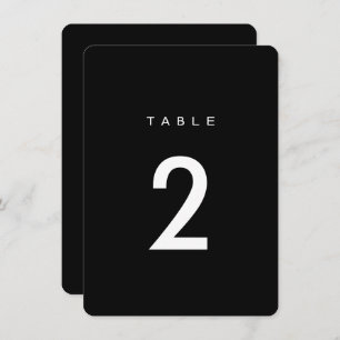 Simple Romance Calligraphy Wedding Table Numbers