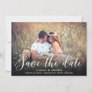 Simple Romance Photo Save the Date Card