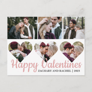 Simple Romantic Love Couple valentines day 6 photo Holiday Postcard