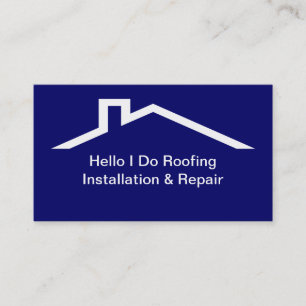 Simple Roofing Business Cards