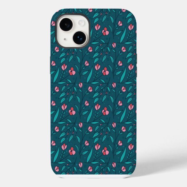 Simple roses pattern  Case-Mate iPhone case (Back)