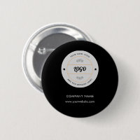 Simple Round Business Logo & Text Company Custom