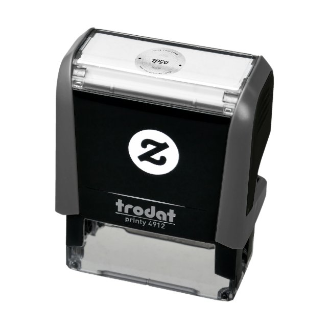 Simple Round Business Logo & Text Company Custom  Self-inking Stamp (Product)