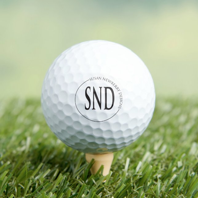 Simple Round Custom Logo Business Golf Balls (Creator Uploaded)