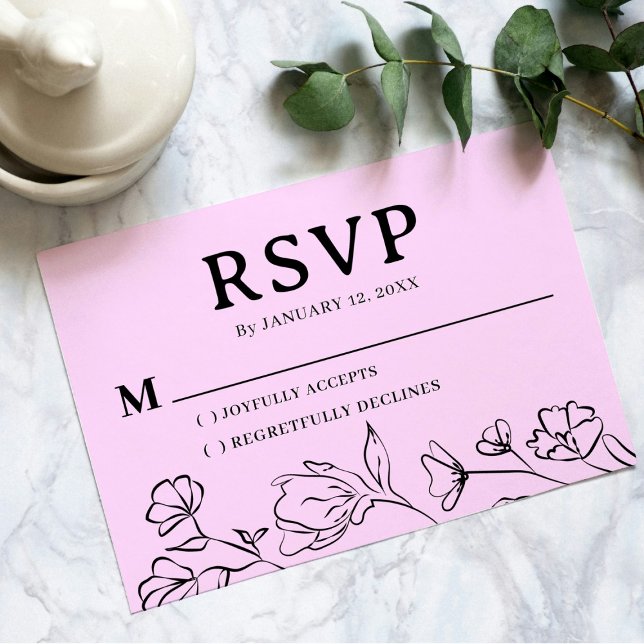 Simple RSVP Card for Wedding – Editable Design (Creator Uploaded)