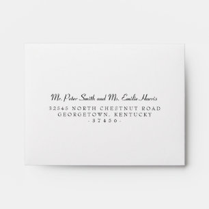Simple RSVP Envelope with Printed Return Address