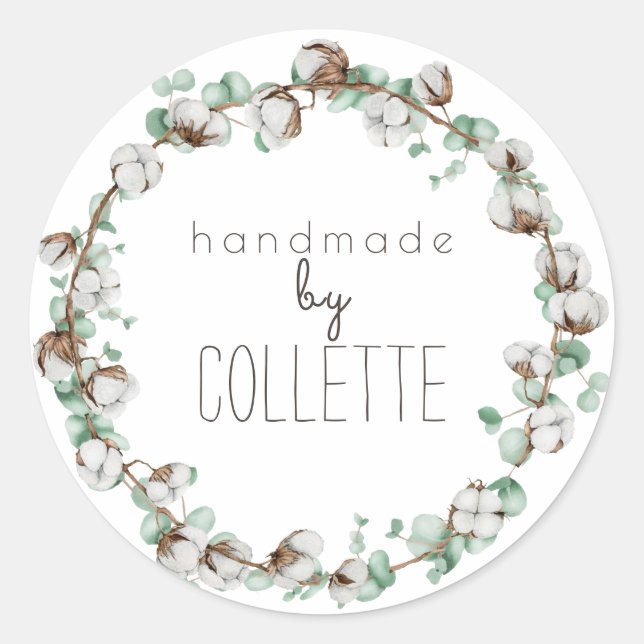 Simple Rustic botanical Product Label (Front)