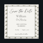 Simple Rustic Chic Forest Pattern Wedding Magnet<br><div class="desc">Welcome to our Simple Rustic Chic Forest Pattern Save the Dates Magnets! Embrace nature with serene woodland hand-drawn illustrations and rustic charm. Perfect for couples who love the outdoors. Set the stage for your relaxed, enchanting celebration. Let's make it official! This wedding suite is perfect for an informal backyard, camping,...</div>