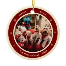 Simple Rustic Custom Photo Year and Greeting