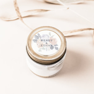 Simple Rustic Floral Wedding Envelope Seals