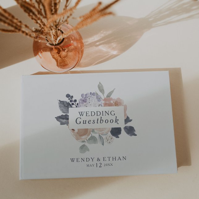 Simple Rustic Floral Wedding Guest Book (Creator Uploaded)