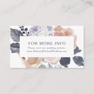 Simple Rustic Floral Wedding Website Enclosure
