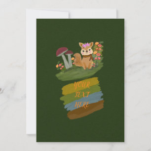 SIMPLE RUSTIC FOREST ANIMAL THEME  SAVE THE DATE