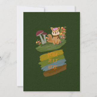 SIMPLE RUSTIC FOREST ANIMAL THEME SAVE THE DATE