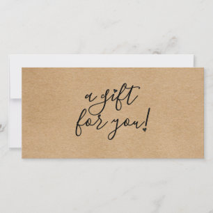 Simple Rustic Kraft Gift Certificate