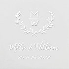 Simple Rustic Monogram Wreath Custom Wedding