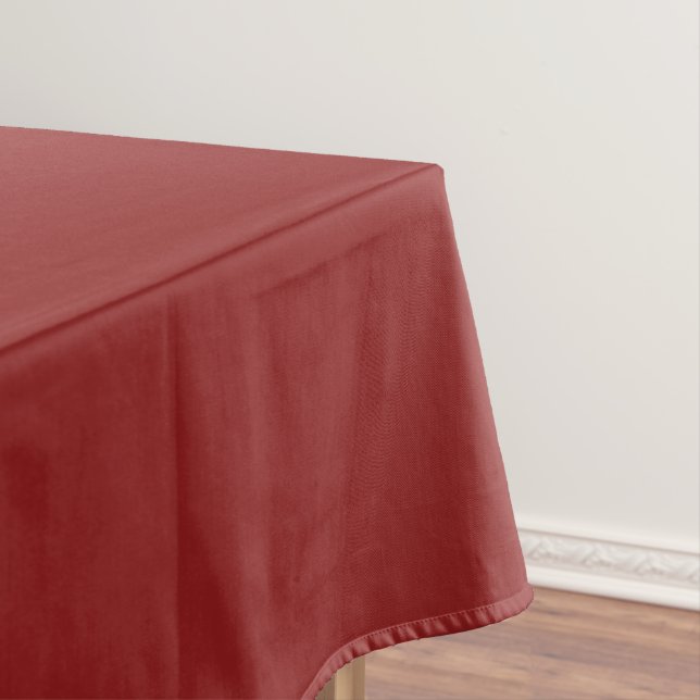 Simple Rustic Red Christmas Tablecloth (In Situ)