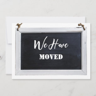 Simple Rustic We Have Moved New Address Update Announcement