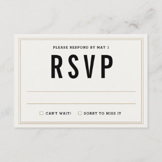 Simple Rustic Wedding RSVP Response Card - Floral