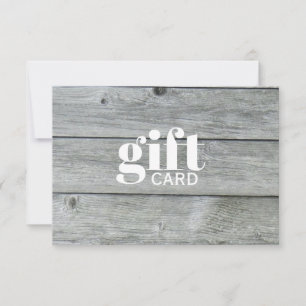 Simple Rustic White Beauty Custom Gift Certificate