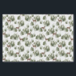 Simple Rustic Winter Forest Watercolor Christmas Tissue Paper<br><div class="desc">Looking for a modern and simple tissue paper that will make your holiday wrapping gorgeously unique? Our Simple Rustic Winter Forest Watercolor Christmas Tissue Paper is decorated with hand painted lush green forest, greenery watercolor design. Making it perfect for wrapping jewellery, small gifts, party favours and allows for easy stuffing...</div>