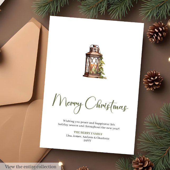 Simple Sage Terracotta Christmas Greeting Card (Simple Sage Terracotta Christmas Greeting Card

)