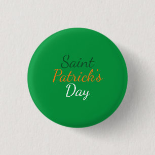 Simple Saint Patrick's Day Colourful 3 Cm Round Badge