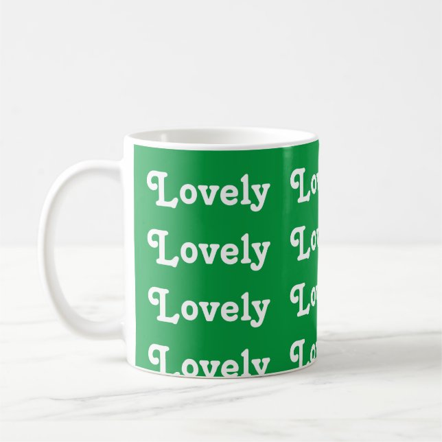 Simple Saint Patrick's Day Green Coffee Mug (Left)