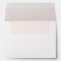 Simple Salt Pink Lined Return Address Envelope