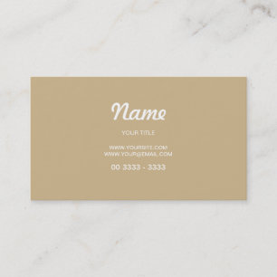 Simple Sand Business Card