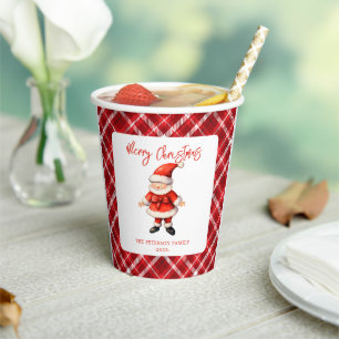 Simple Santa Clause Christmas  Paper Cups