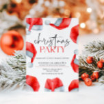 Simple Santas Hat Christmas Party Invitation<br><div class="desc">Invite your guests in festive style with our Simple Santa’s Hat Christmas Party Invitation. Featuring a minimalist design with a classic Santa hat, this invitation is perfect for a stylish and cheerful holiday gathering. Fully customisable with your event details, it brings a touch of elegance and seasonal charm to your...</div>